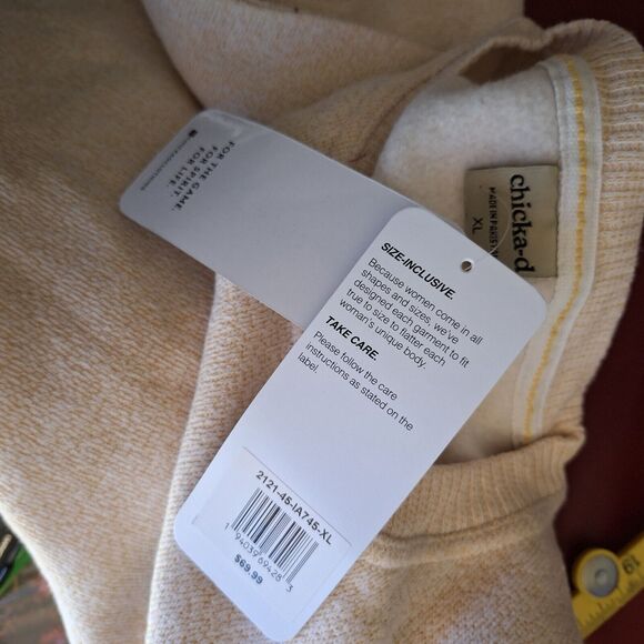 Chicka-d Size XL Long Sleeve Pullover "Hawkeye" Unisex Loosefit - Picture 4 of 7